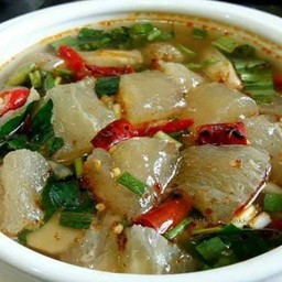 ต้มแซ่บเอ็นแก้วหมู