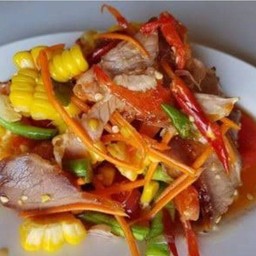 ตำข้าวโพดคอหมูย่าง