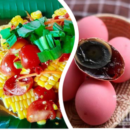 ตำข้าวโพดไข่เยี่ยวม้า