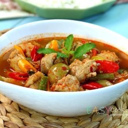 แกงป่าเนื้อเป็นกับข้าว