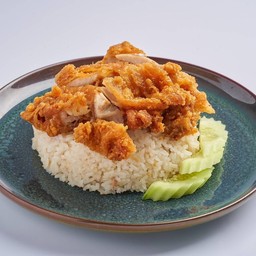 ข้าวมันไก่ทอด