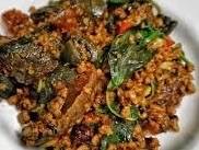 ข้าวกะเพราไข่เยี่ยวม้า