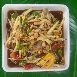 ตำหอยแครงกุ้งสด