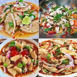 ยำหมูยอกุ้งสด