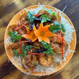 กุ้งราดซอสมะขาม
