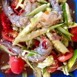 ตำแตงกุ้งสด