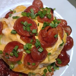 ข้าวไข่ข้น-หน้ากุนเชียง