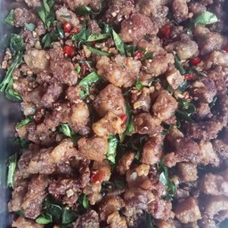 สามชั้นคั่วพริกเกลือ ราคา 65-/ถุง