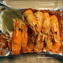 กุ้งเผากล่องกลาง ไซส์ M ครึ่งกิโลกรัม