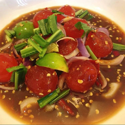 ยำไข่แดงเค็มปลาร้า