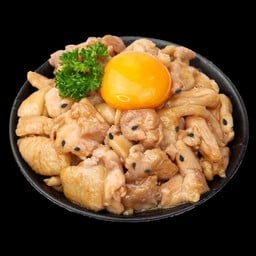 ข้าวหน้าไก่ผัดซอสเทอริยากิ ( ไม่รวมไข่ )