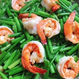 ต้มหอมหวานผัดกุ้ง