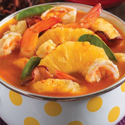 แกงส้มใต้สับปะรดกุ้ง