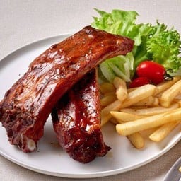 ซี่โครงย่างซอสบาบีคิว