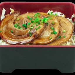 183.ข้าวหน้าหมูชาชูย่างซอสญี่ปุ่นเข้มข้น
