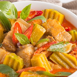 แกงฟักทองหมูสามชั้น