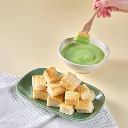 Bread-Pandan Custard