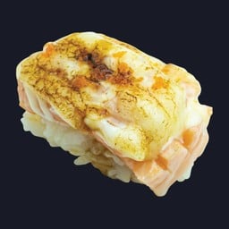 124.ซูชิท้องปลาแซลมอนสดเบิร์น