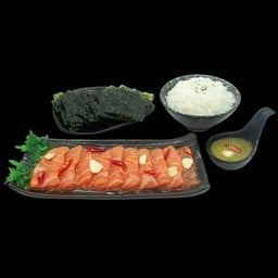 Set.แซลมอนสดดองซอสญี่ปุ่น 10 ชิ้น