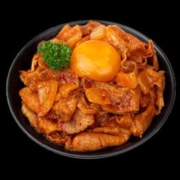 ข้าวหน้าหมูผัดซอสโคชูจัง (ไม่รวมไข่)