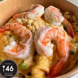 ไข่ข้นกุ้ง ราดข้าว