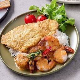 Chu Chee Squid Rice With Omelette (Squid)