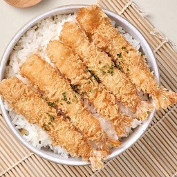 ข้าวหน้ากุ้งเทมปุระ ซอสหวาน