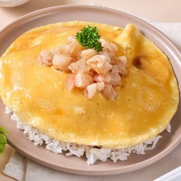 ข้าวไข่นุ่มกุ้ง