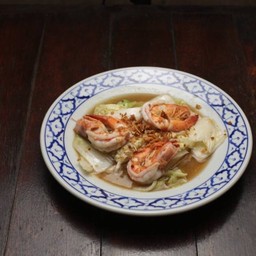 ผัดผักกาดขาวกุ้งสด