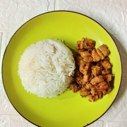 หมูพริกป่น (ราดข้าว)