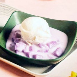 บัวลอยเผือกไอศกรีม