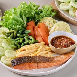 Set Salted Egg Namprik And Salmon