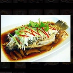 ปลากะพงนึ่งซีอิ๊ว ขนาด 1000 กรัม