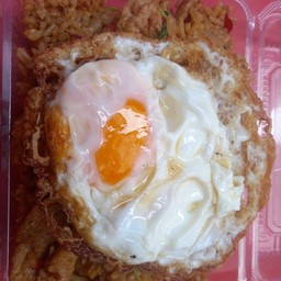 กะเพราหมูชิ้น(ฟีรไข่ดาว(ไม่ใช้น้ำมันผัด ผัดน้ำ