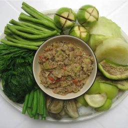 น้ำพริกปลาทู ผักต้ม