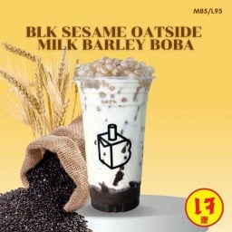 BLK SESAME OATSIDE MILK BARLEY BOBA