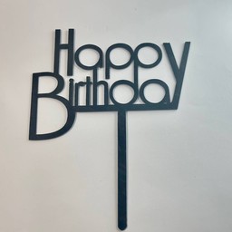 ป้าย HBD สีดำ #09