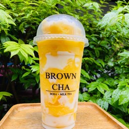 ส้มสมูทตี้โยเกิร์ต