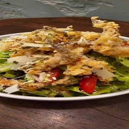 Fried octopus legs salad