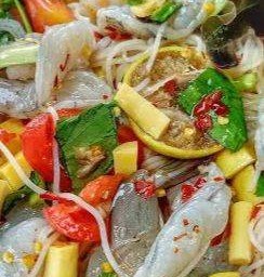 1 แถม 1  เมื่อซื้อตำป่าทะเลกุ้งสดวันนี้.... รับฟรี....! ตำปูปลาร้า 1 ถุง