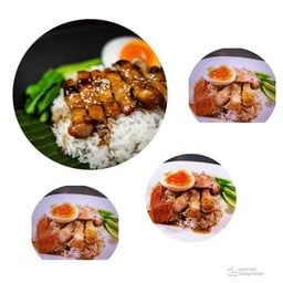 โปร3 แถมฟรี 1 - ข้าวหมูแเดง หมูกรอบ 3 แถมฟรี ข้าวไก่อบซีอิ้วฮ่องกง 1