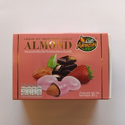 อัลมอนด์เคลือบช็อกโกแลตรสสตรอเบอร์รี่