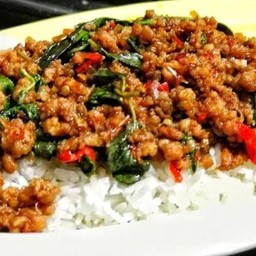 ข้าวกระเพราหมูสับ