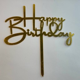 ป้าย HBD สีทอง #06