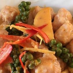 ผัดเผ็ดหมูเด้ง