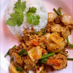 ข้าวผงกระหรี่ทะเล ช่างเย้ายวนใจ