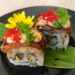 90.ปลาไหลญี่ปุ่นโรล(2P)-Unagi Roll Unagi Foie Roll