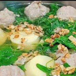 ต้มจืดตำลึงหมูเด้ง