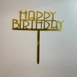 ป้าย HBD สีทอง #02