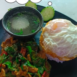 ข้าวพริกแกงหมู(ไม่รวมไข่ดาว)